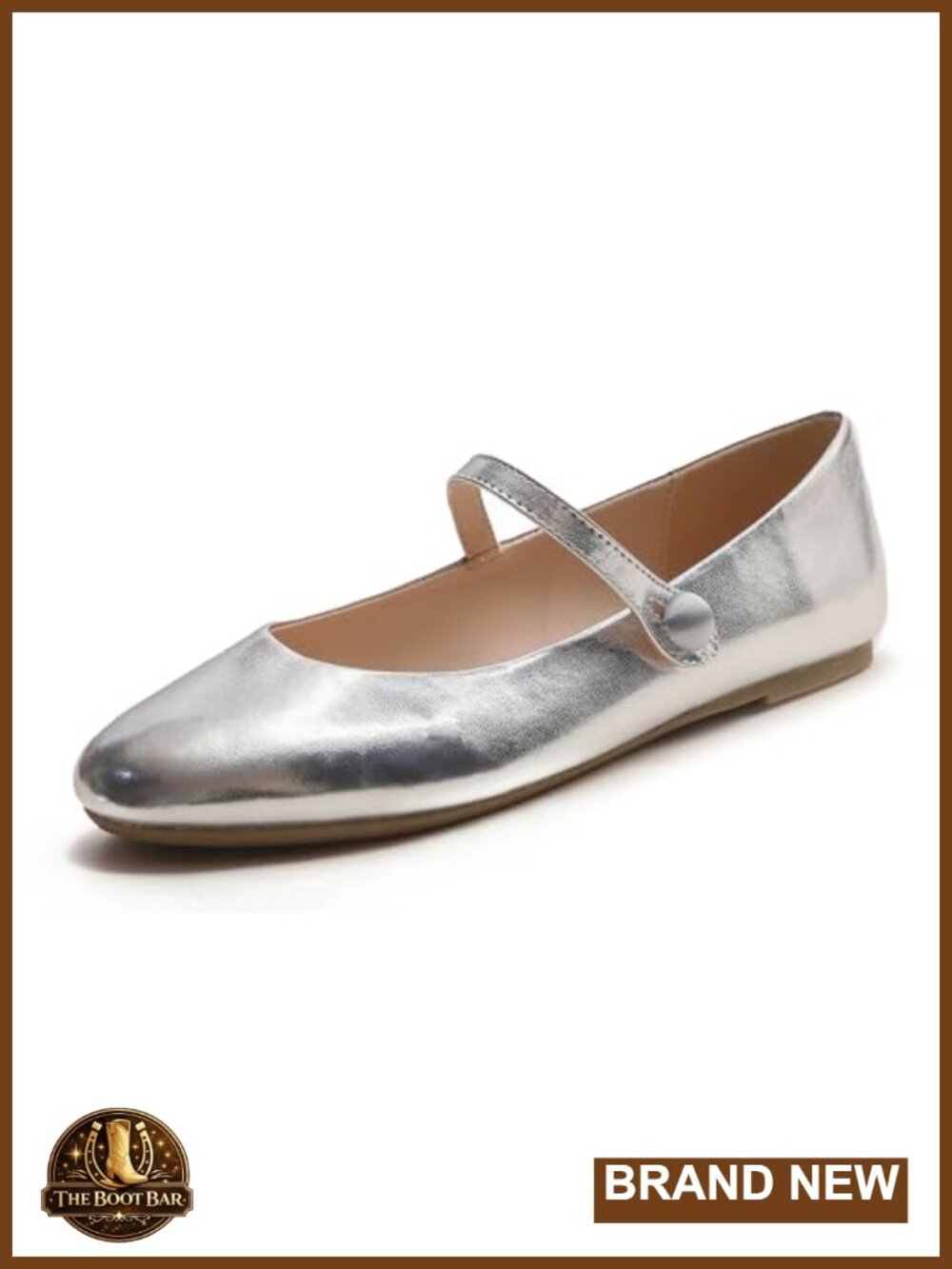 Mary Jane Flats Round Toe Buckle Slip On Women's Shoes
